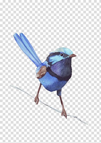 Watercolor painting Wren Bird Printmaking, Little Sparrow painted tree branches transparent background PNG clipart