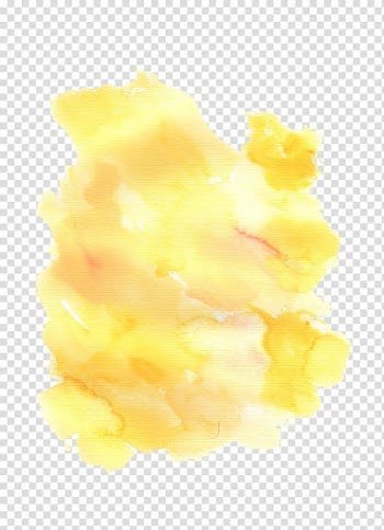 Watercolor painting Yellow, Yellow watercolor painting graffiti transparent background PNG clipart