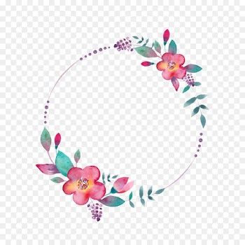 Watercolor painting YouTube - FLORAL CIRCLE 