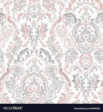 watercolor paisley repeat design fabric printing