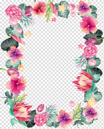 Watercolor Plant Border Wedding Watercolour Note Post-It