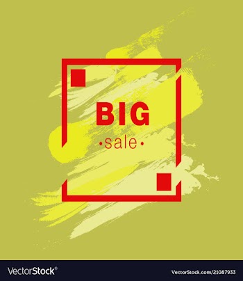 Watercolor poster square acrylic stroke card vector image