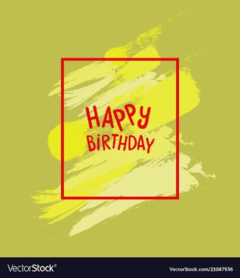 Watercolor poster square acrylic stroke card vector image