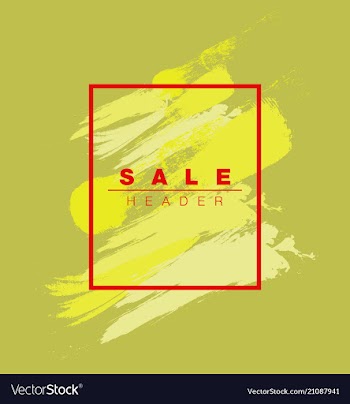 Watercolor poster square acrylic stroke card vector image