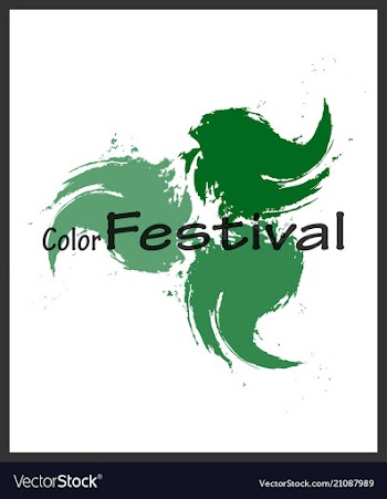 Watercolor poster square acrylic stroke card vector image