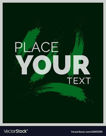 Watercolor poster square acrylic stroke card vector image