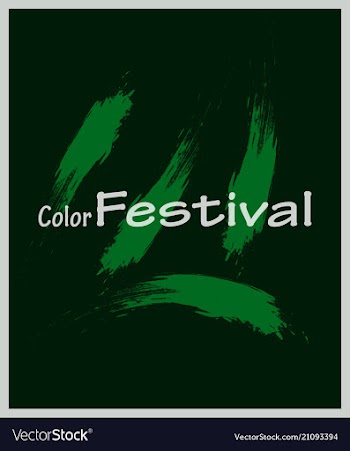 Watercolor poster square acrylic stroke card vector image