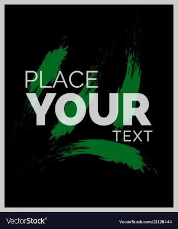Watercolor poster square acrylic stroke card vector image