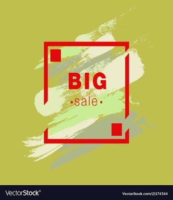 Watercolor poster square acrylic stroke card vector image