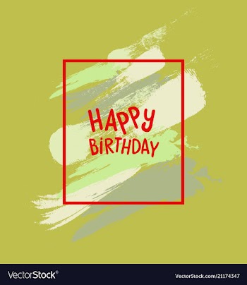 Watercolor poster square acrylic stroke card vector image