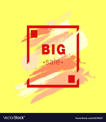 Watercolor poster square acrylic stroke card vector image