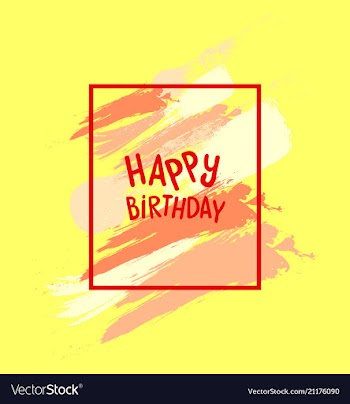 Watercolor poster square acrylic stroke card vector image