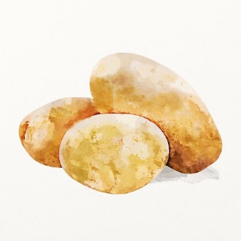 Watercolor potatoes illustration, vegetable drawing | Free Photo Illustration - rawpixel