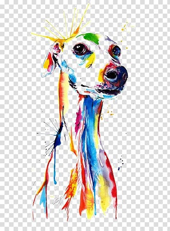 Watercolor puppy transparent background PNG clipart