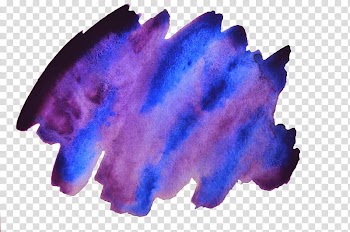 Watercolor , purple and blue paint art illustration transparent background PNG clipart
