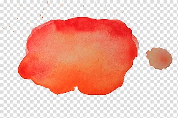 Watercolor , red and orange illustration transparent background PNG clipart