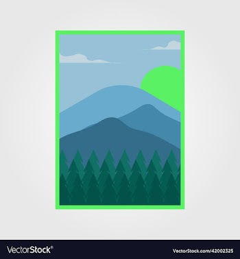 watercolor scenery or landscape outdoor mountain