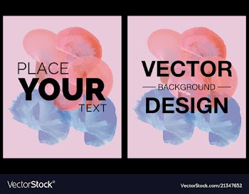 Watercolor splashes with place for text vector image