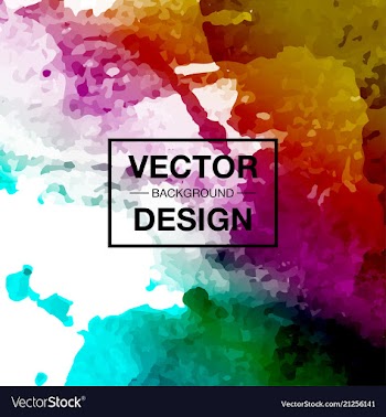 Watercolor splatter background vector image