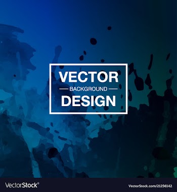 Watercolor splatter background vector image