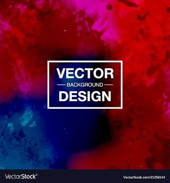 Watercolor splatter background vector image