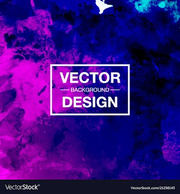 Watercolor splatter background vector image