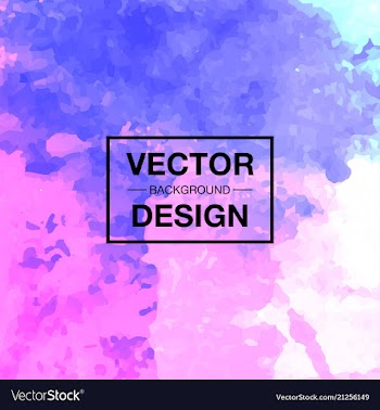 Watercolor splatter background vector image