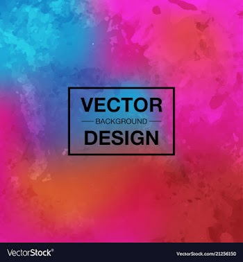 Watercolor splatter background vector image
