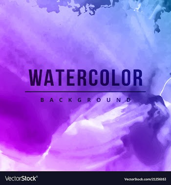 Watercolor splatter background vector image