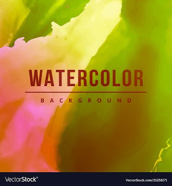 Watercolor splatter background vector image