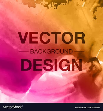 Watercolor splatter background vector image