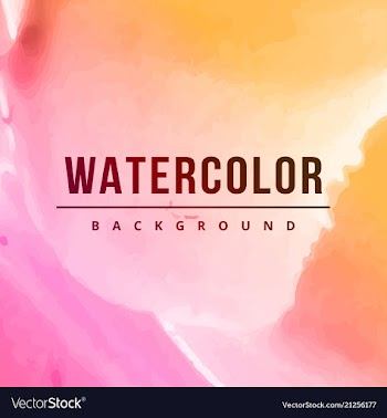Watercolor splatter background vector image