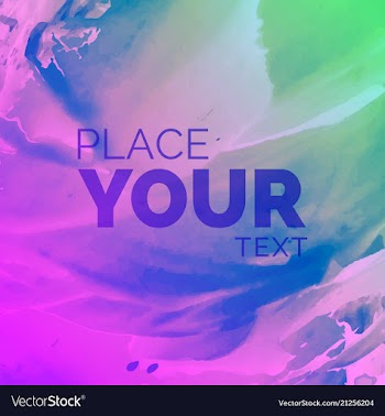 Watercolor splatter background vector image