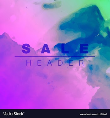 Watercolor splatter background vector image