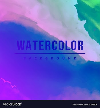 Watercolor splatter background vector image