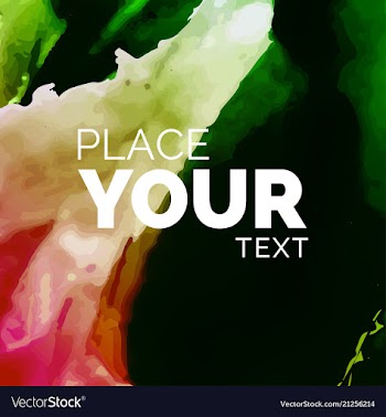 Watercolor splatter background vector image