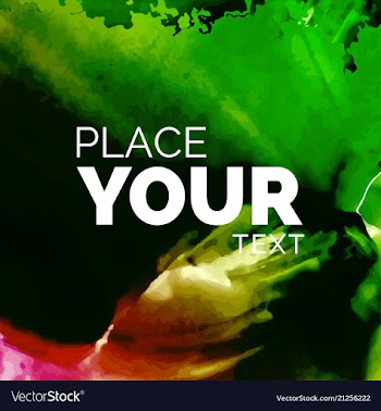 Watercolor splatter background vector image