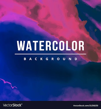 Watercolor splatter background vector image
