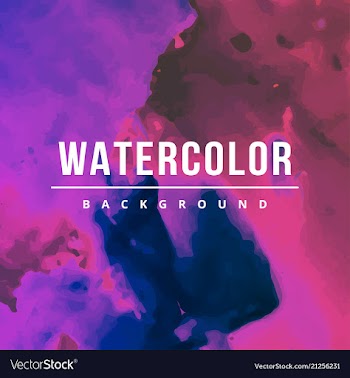 Watercolor splatter background vector image