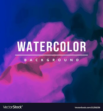 Watercolor splatter background vector image