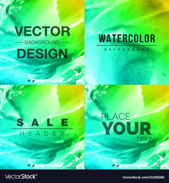 Watercolor splatter background vector image