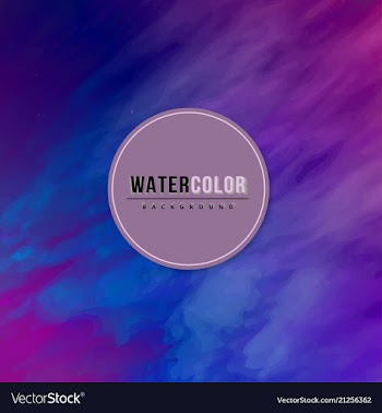Watercolor splatter background vector image