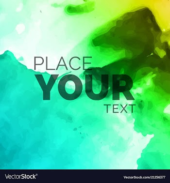 Watercolor splatter background vector image