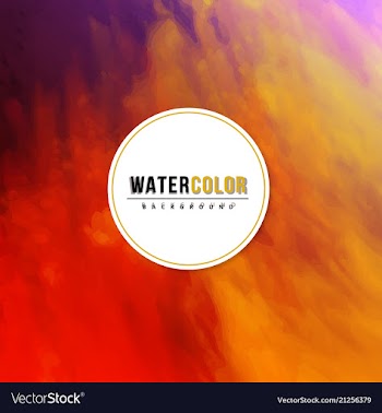 Watercolor splatter background vector image