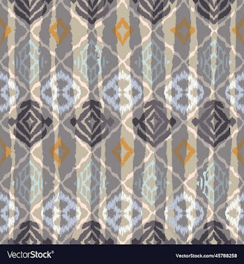 watercolor stripe with geometric check