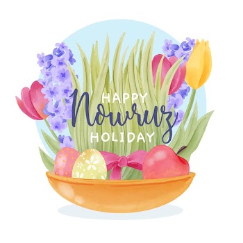 Watercolor style for nowruz event Free Vector