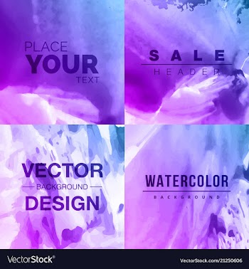 Watercolor template for your text vector image