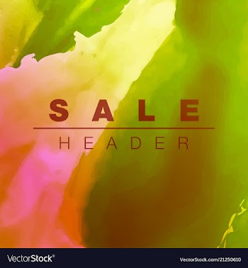 Watercolor template for your text vector image