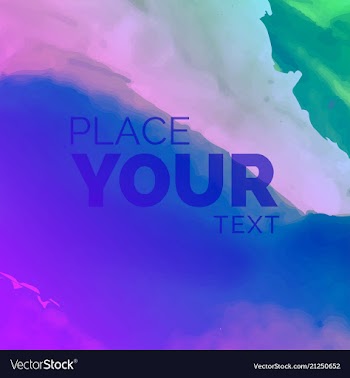 Watercolor template for your text vector image