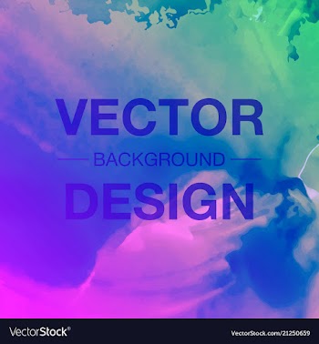 Watercolor template for your text vector image